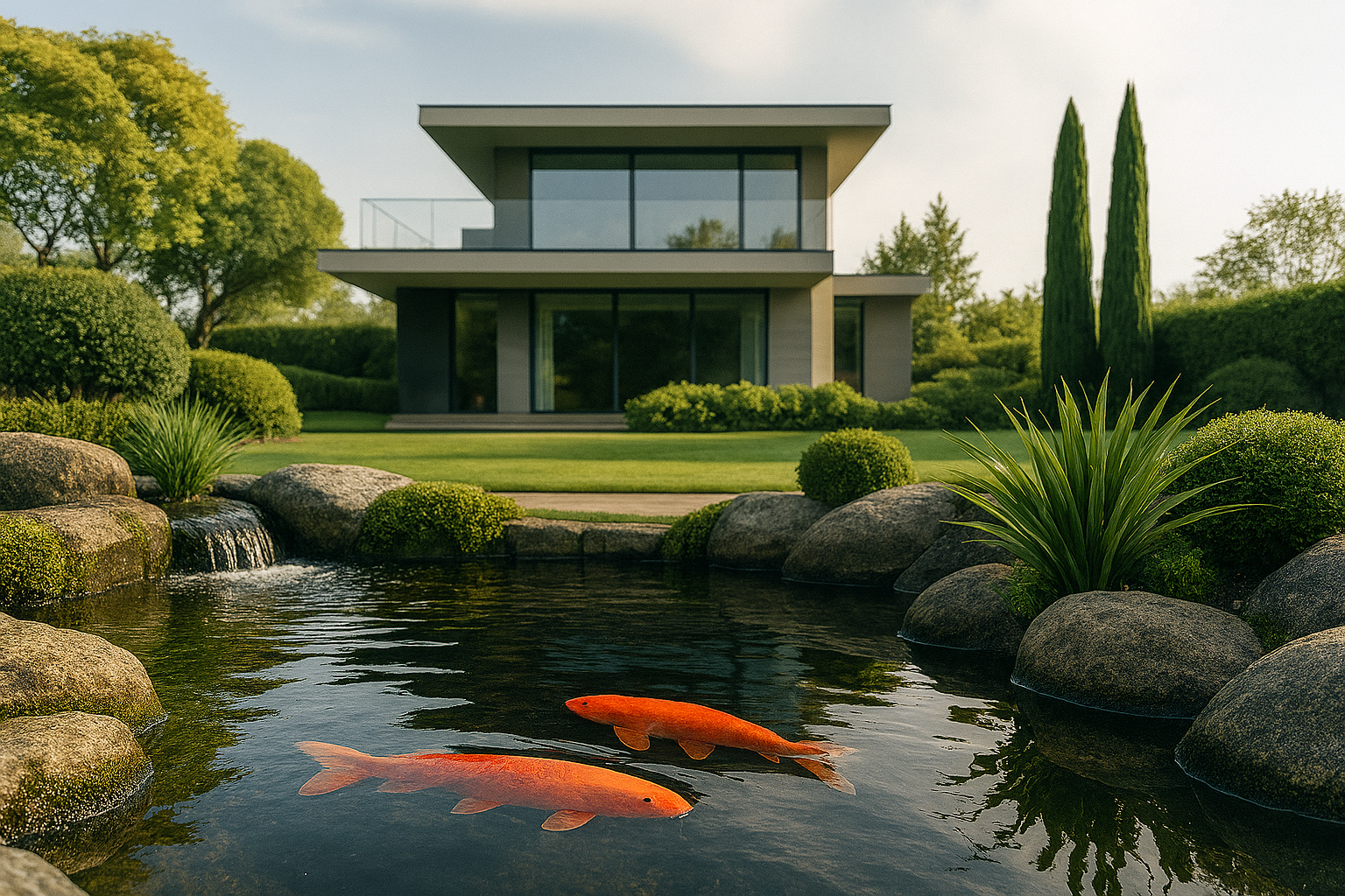 Unsichtbare Kräfte im Koi-Teich