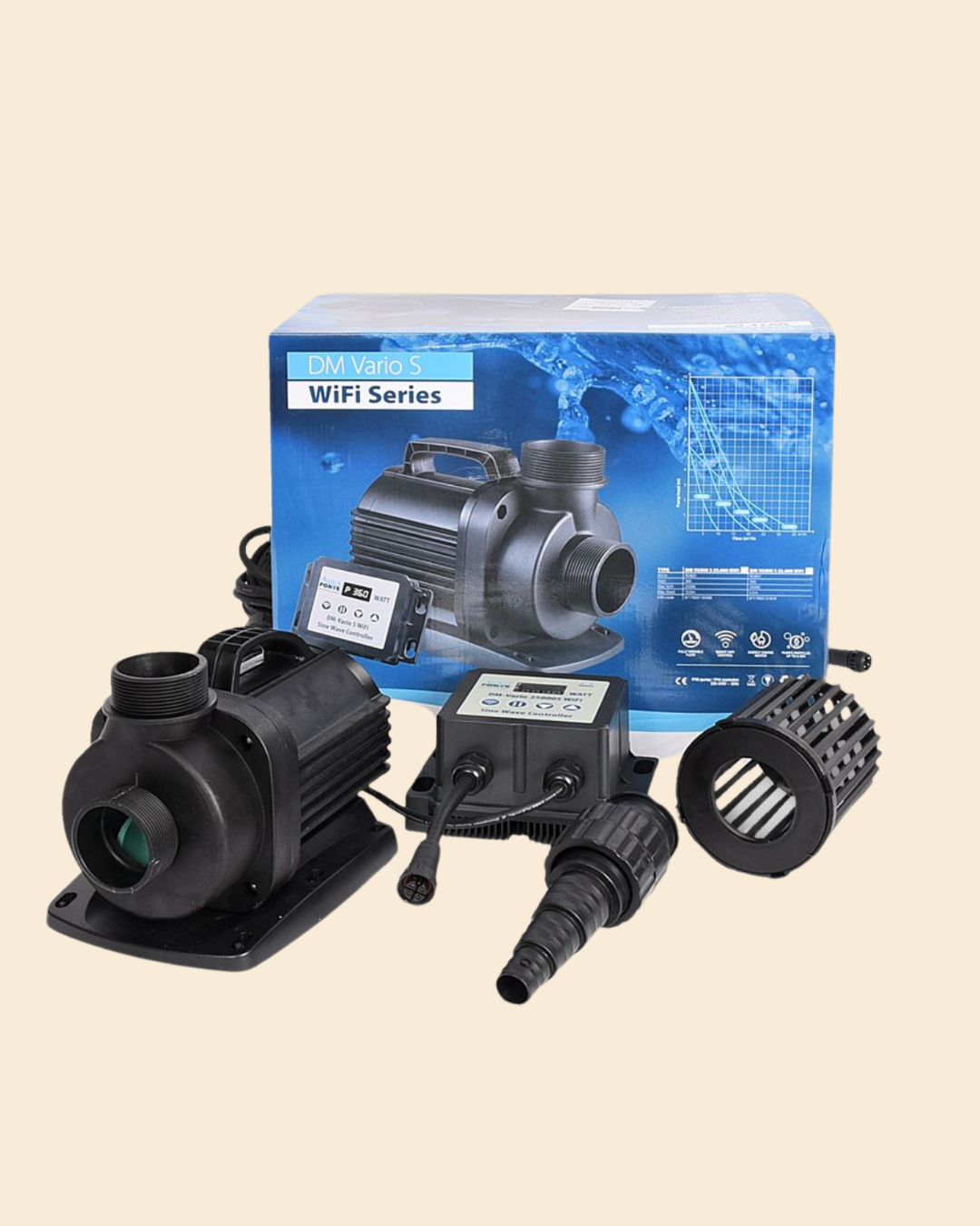 AquaForte DM-Vario WiFi Teichpumpen 10.000 - 35.000