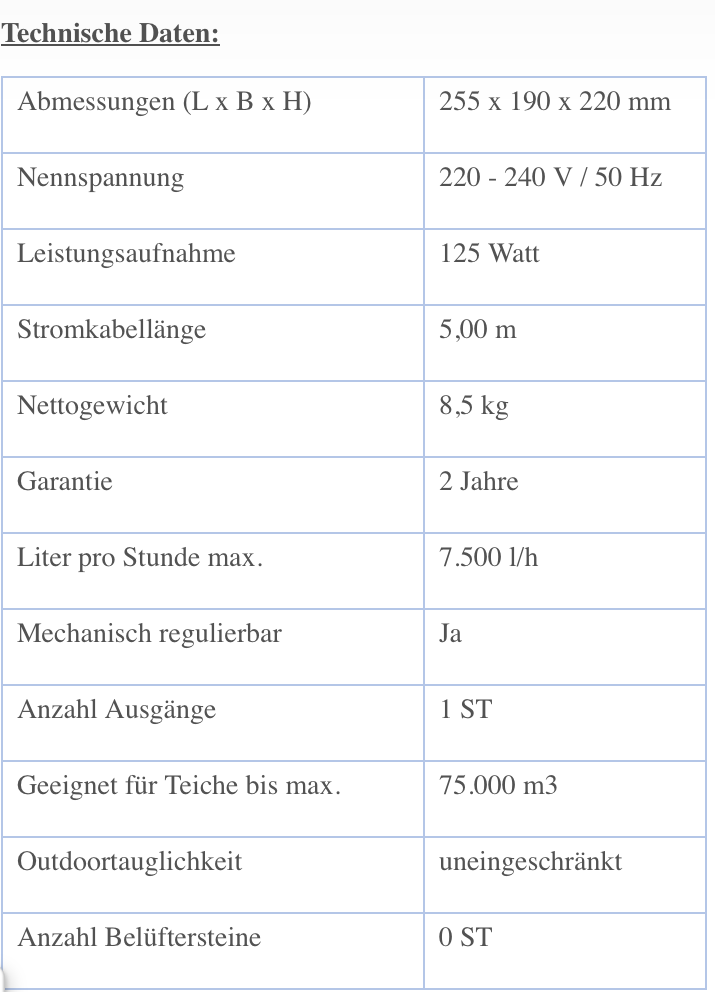 OASE AquaOxy 7500 Sauerstoffpumpe
