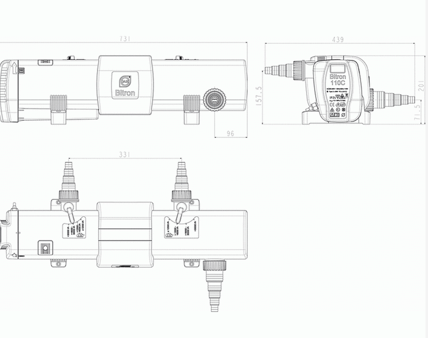 Oase Bitron C 110 Watt UVC Gerät