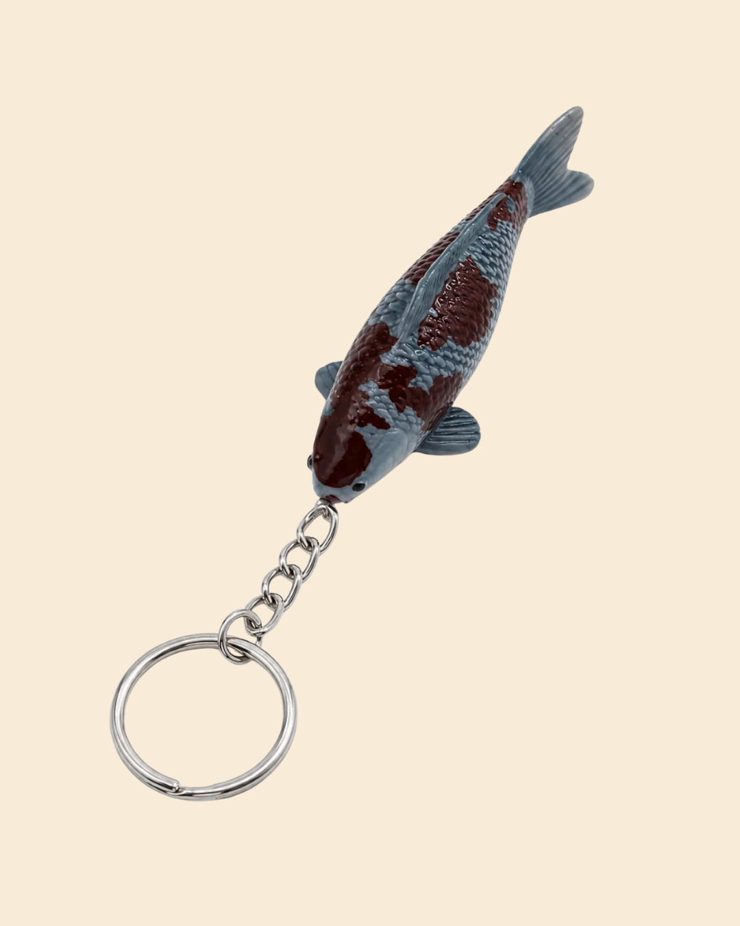 Koi Figur Ochiba Schlüsselanhänger - handbemalte Koi Schlüsselanhänger
