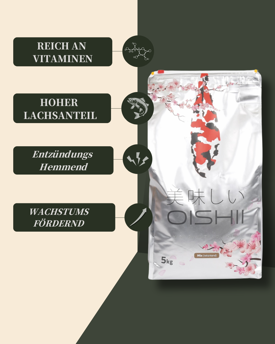 Oishii® Futtermix - teilweise sinkend 4,5mm