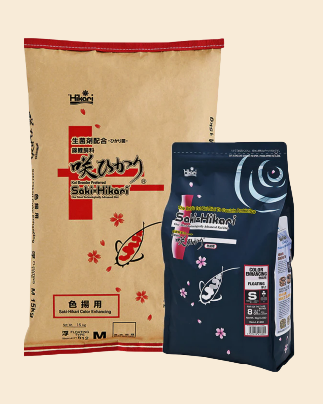 Saki Hikari Color – Ganzjähriges Koifutter für Wachstum & Farbe