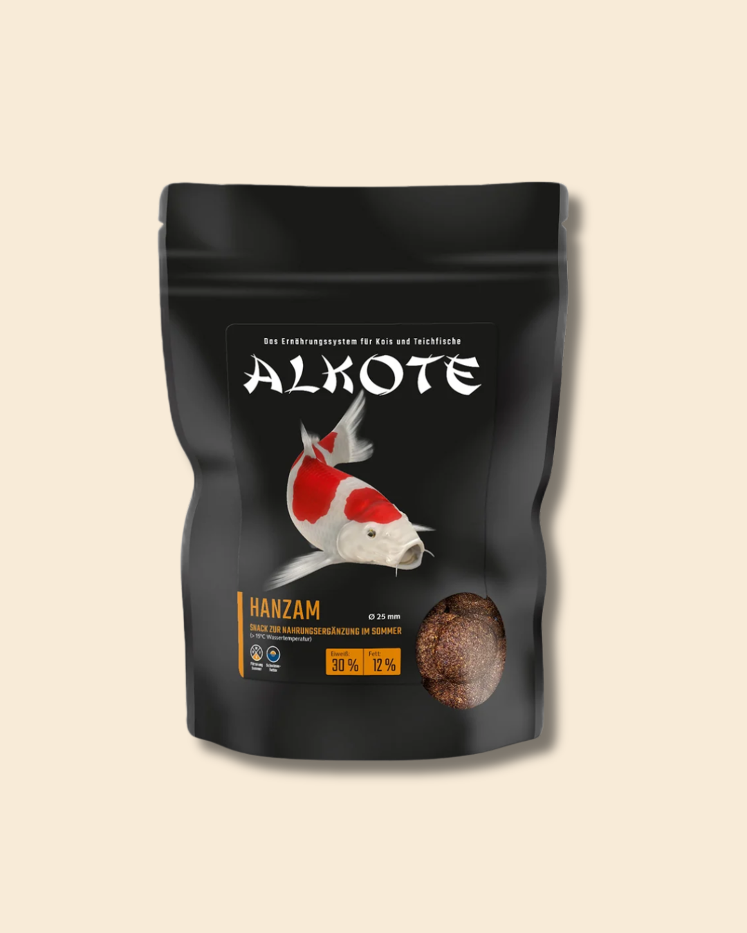 Alkote Hanzam – Schwimmfähiger Koi-Snack für große Koi & Zierfische