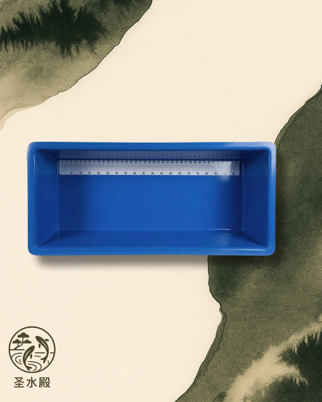 Koi Kontrollwanne 100cm aus GFK, blau